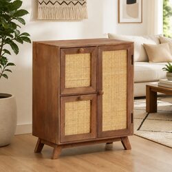Mango Wood Sideboard with 2 Drawers and 1 Door
