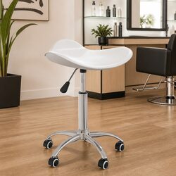 White Swivel Stool for Salons