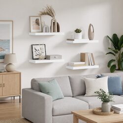 Concise Design of a Floating Wall Shelf
