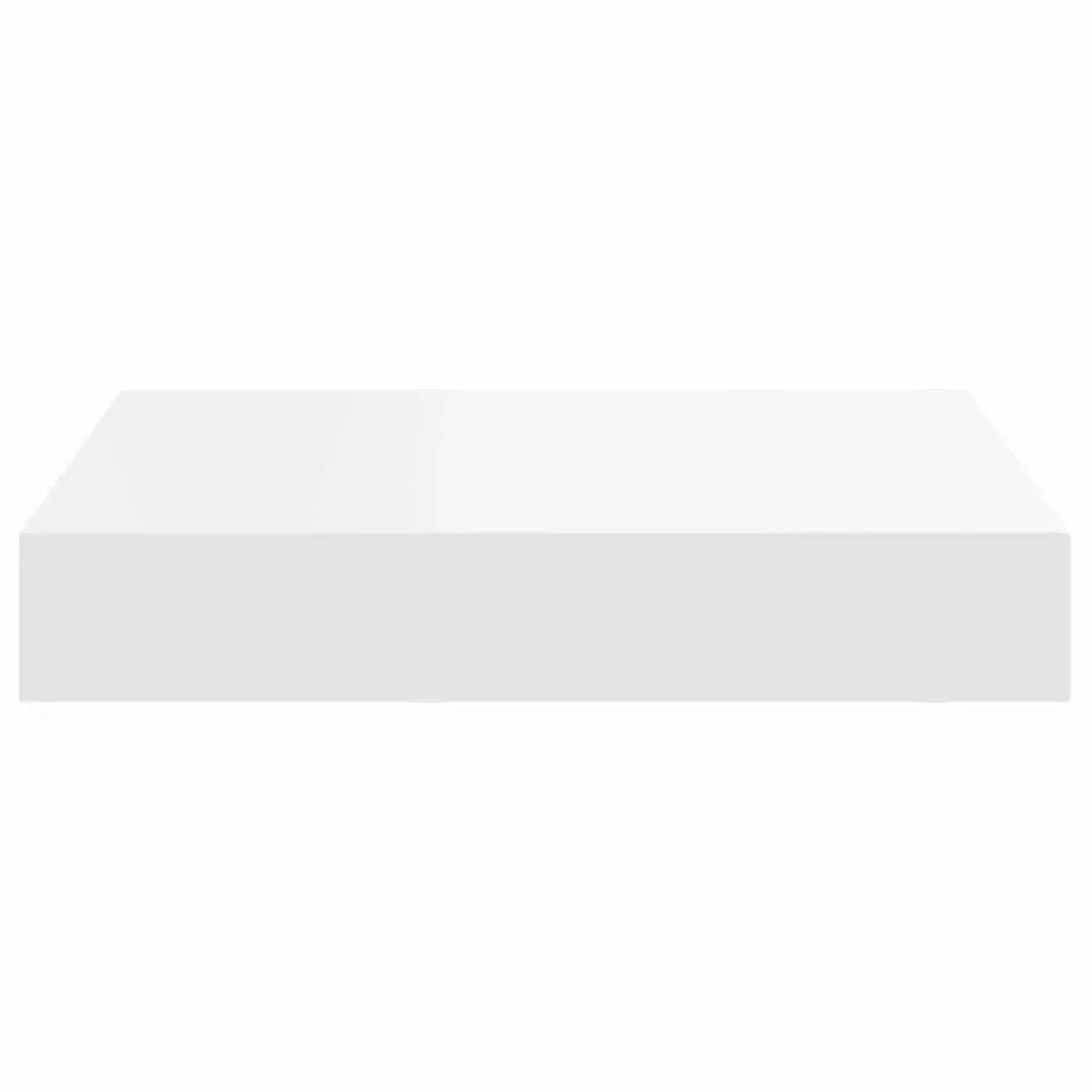 Floating Wall Shelves White 2 Piece Invisible Mounting System Home Storage Organiser Decor