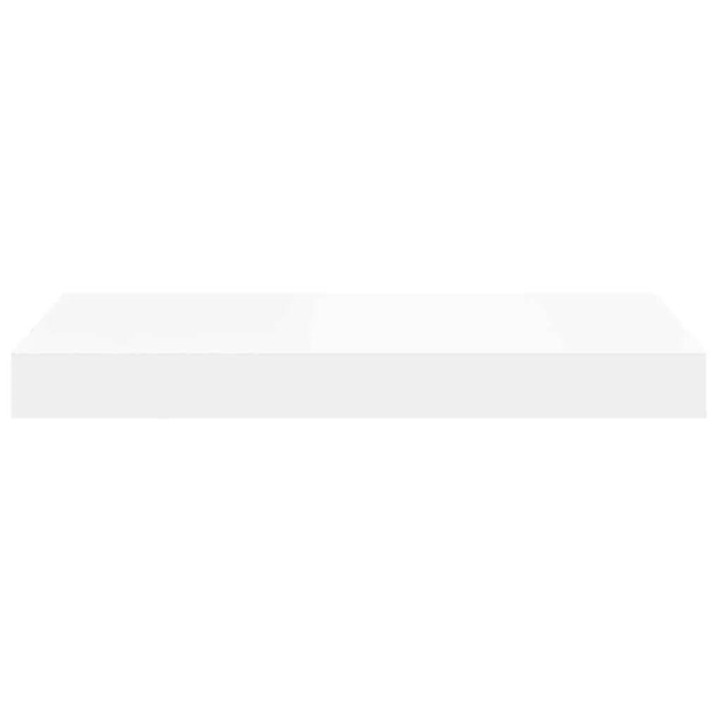 Floating Wall Shelves White 4 Piece Invisible Mounting System Display Storage