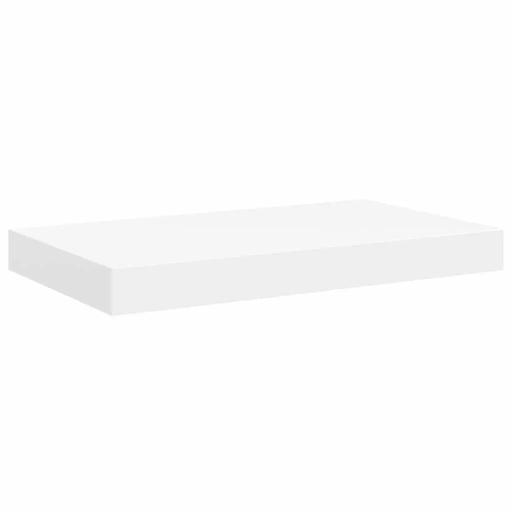 Floating Wall Shelves White 4 Piece Set Invisible Mounting System Home Storage Organizer