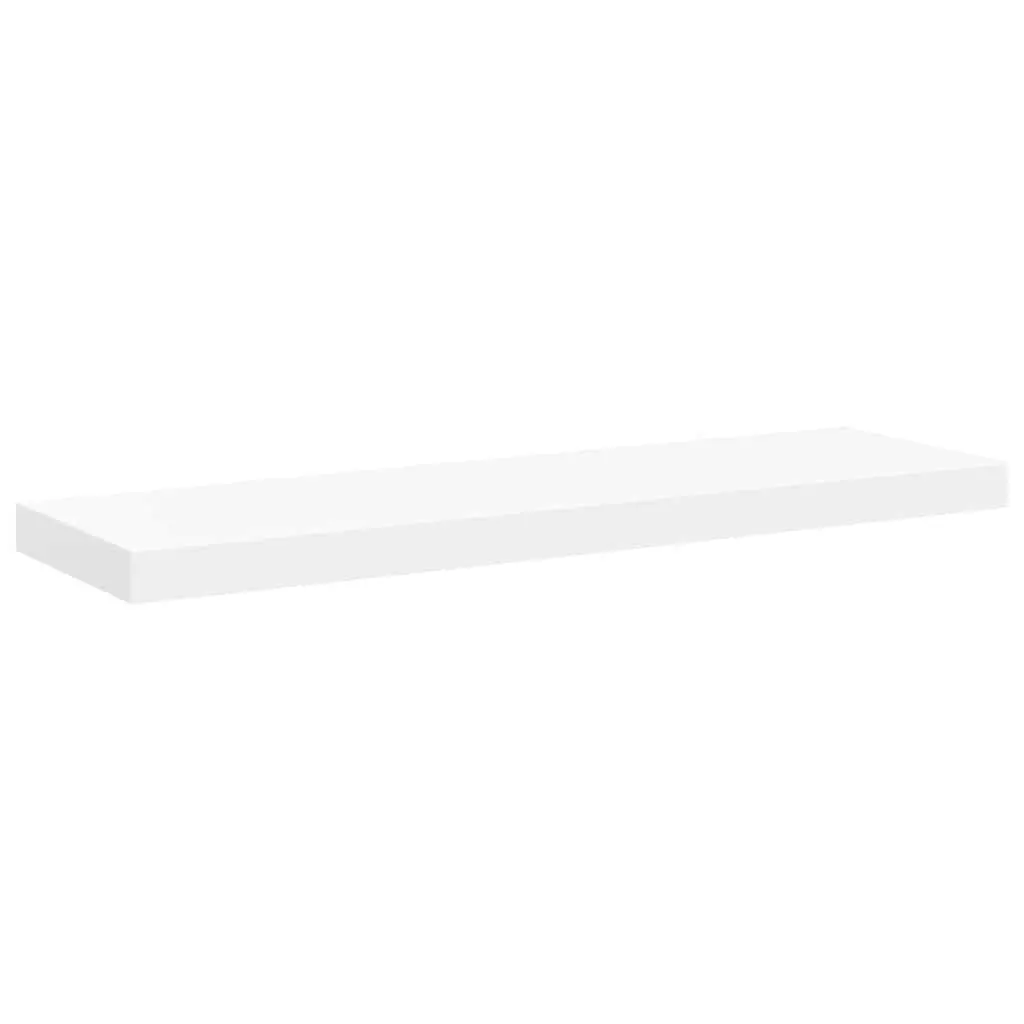 Floating Wall Shelf White 80cm Invisible Mount Home Decor