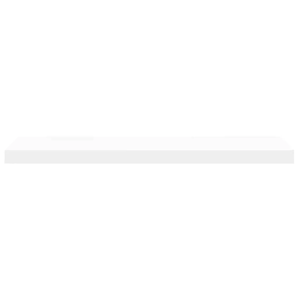 Floating Wall Shelves White 80x23.5x3.8 cm Invisible Mounting Honeycomb MDF Metal Frame