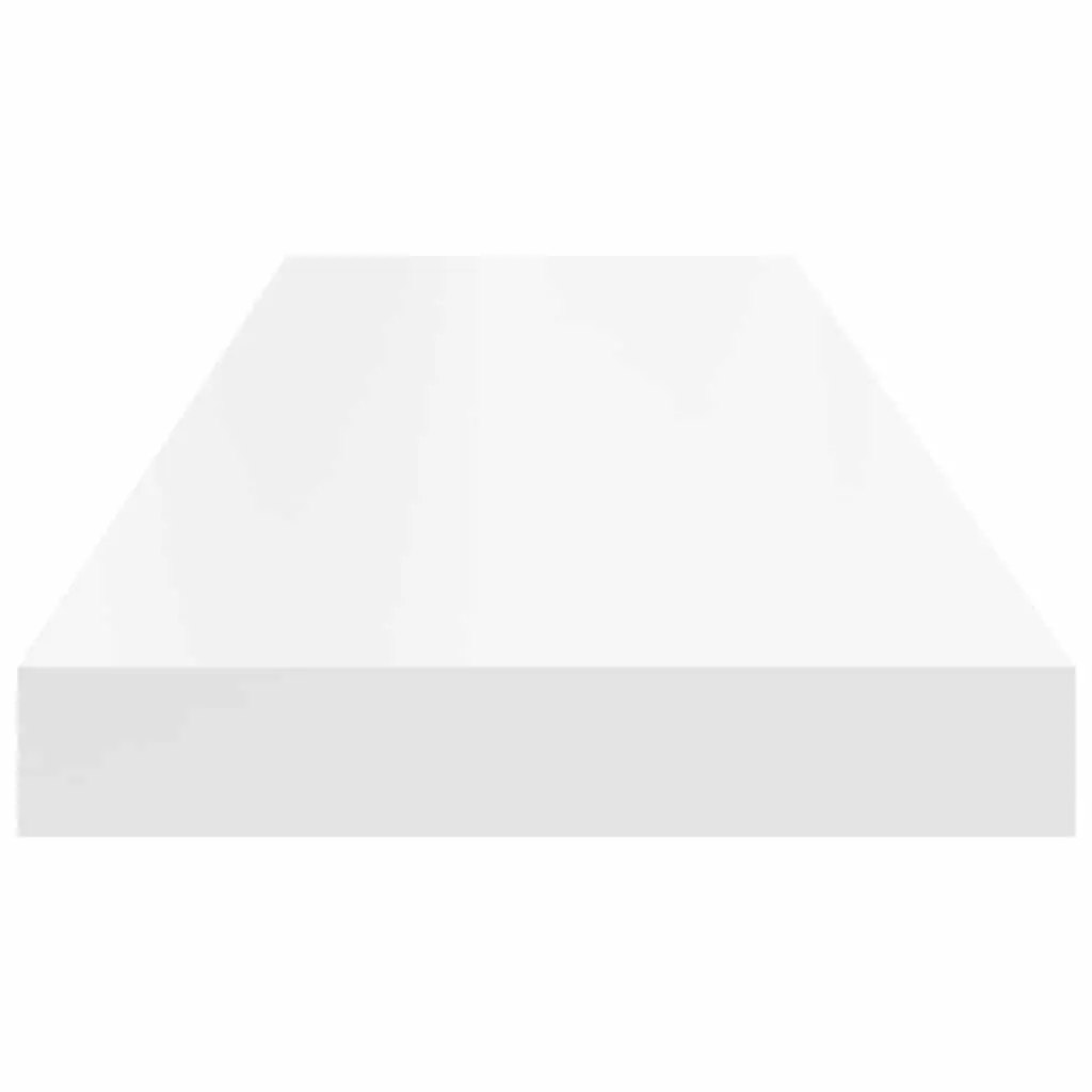 Floating Wall Shelves White 80x23.5x3.8 cm Invisible Mounting Honeycomb MDF Metal Frame