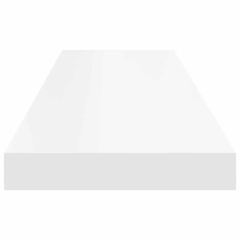 Floating Wall Shelves White 90 x 23.5 x 3.8 cm Invisible Mounting System Display Rack