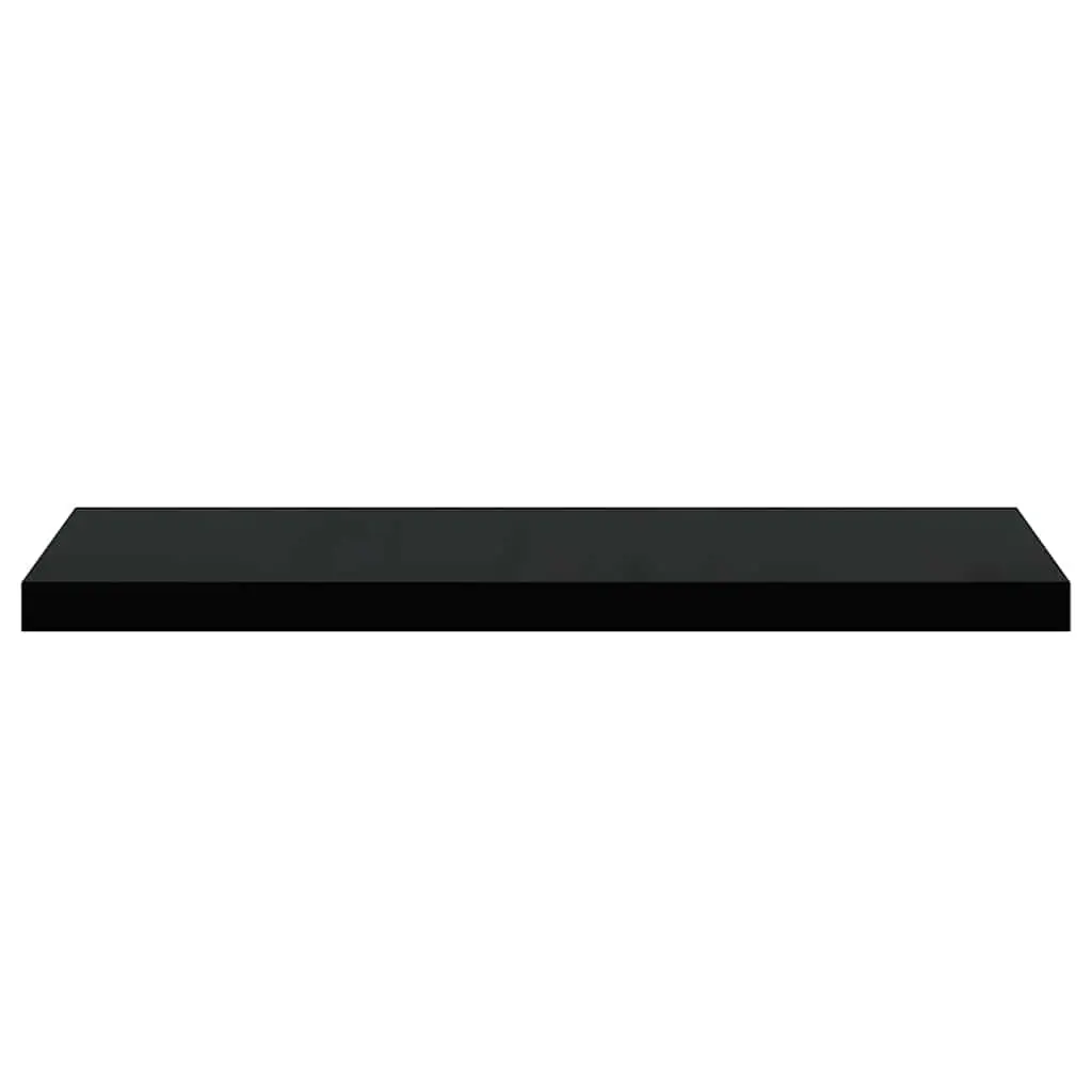Floating Wall Shelf Black 80x23.5cm Invisible Mounting System Home Decor