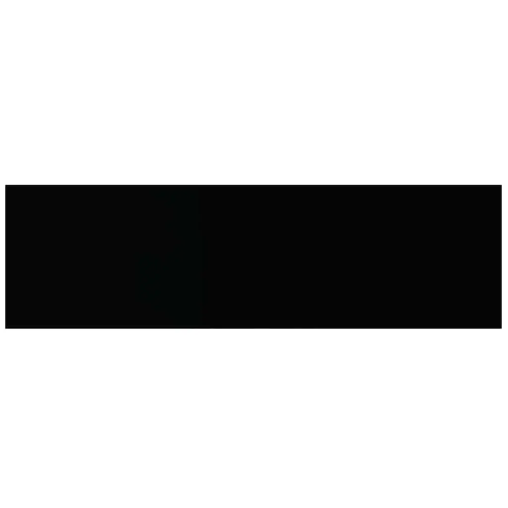 Floating Wall Shelves Black 80x23.5x3.8 cm Invisible Mounting System Home Decor