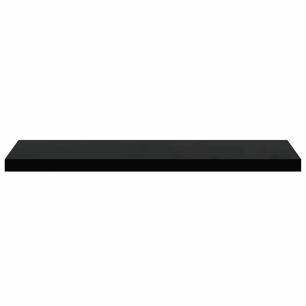 Floating Wall Shelves Black 90x23.5x3.8 cm Invisible Mounting System Display Storage