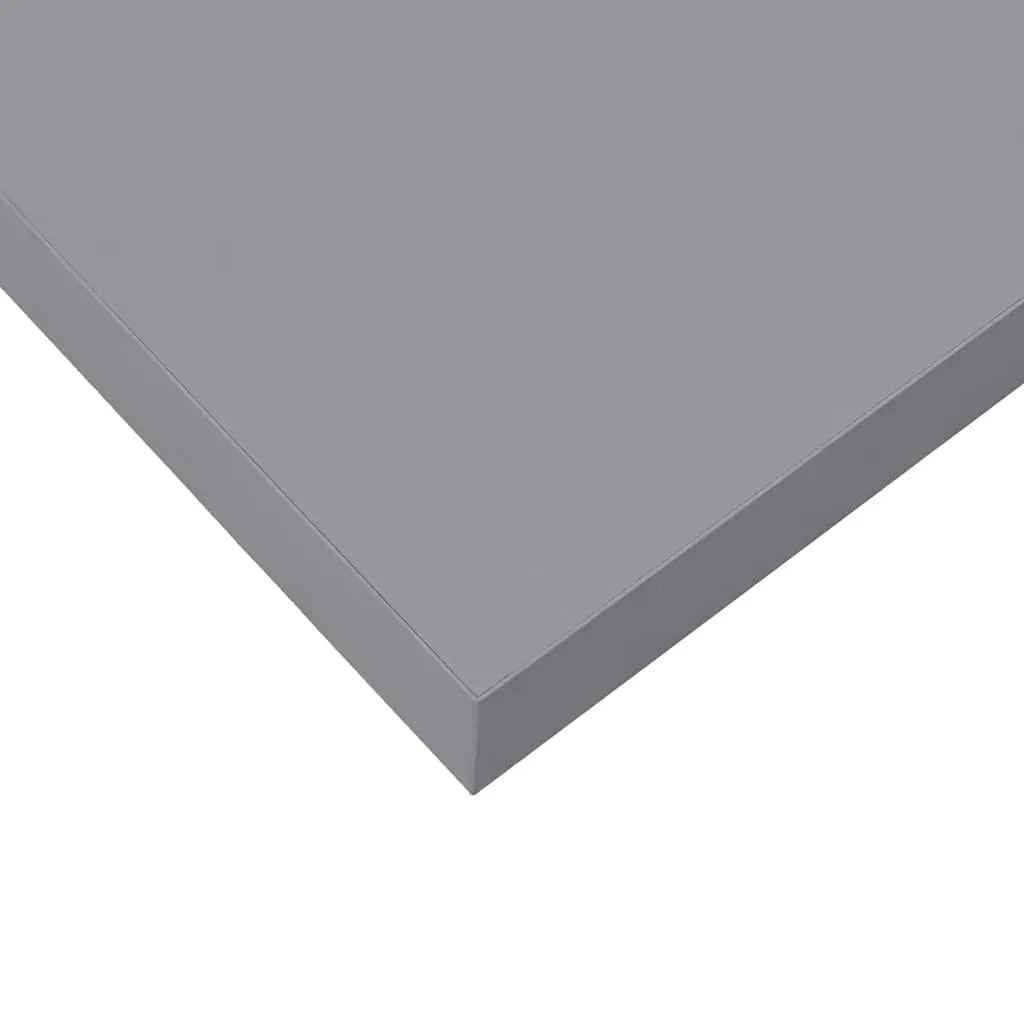 Floating Wall Shelf Grey 60 x 23.5 x 3.8 cm Invisible Mounting System Home Decor Organizer