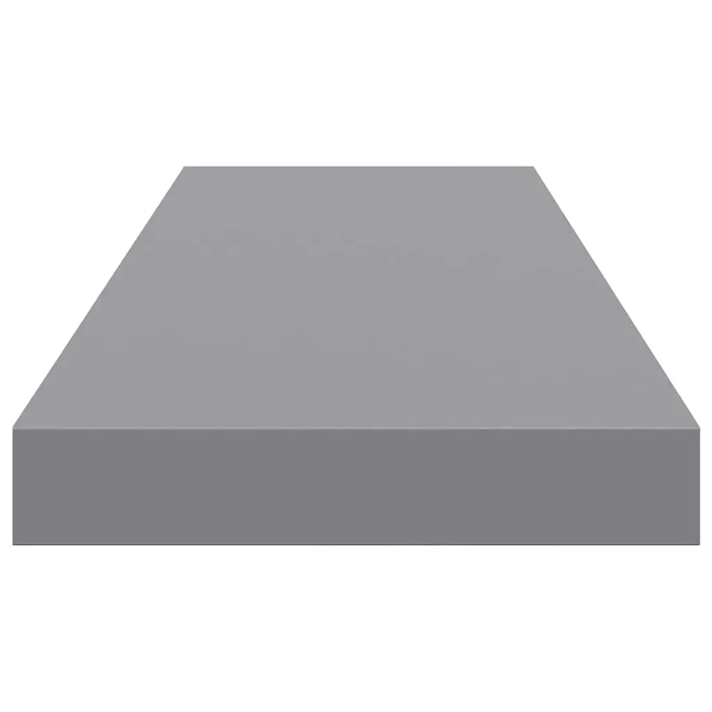 Floating Wall Shelf Grey 80 x 23.5 x 3.8 cm Invisible Mounting System Sturdy Construction