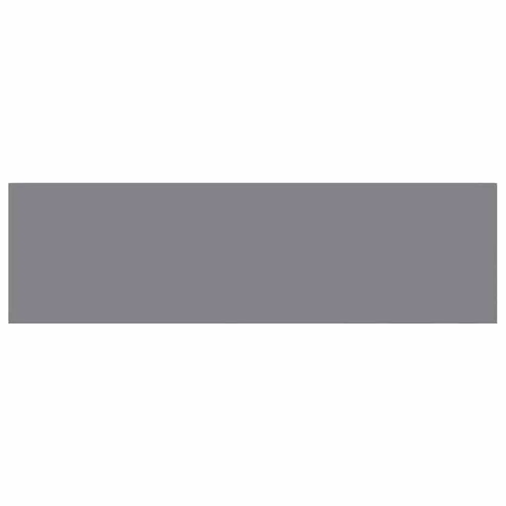 Floating Wall Shelf Grey 80 x 23.5 x 3.8 cm Invisible Mounting System Sturdy Construction