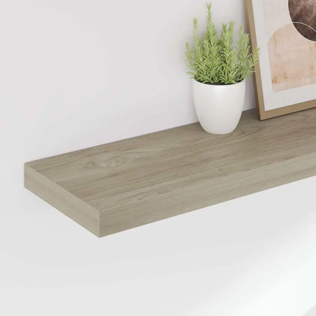 Floating Wall Shelves Brown 80 x 23.5 cm Invisible Mounting Display Rack