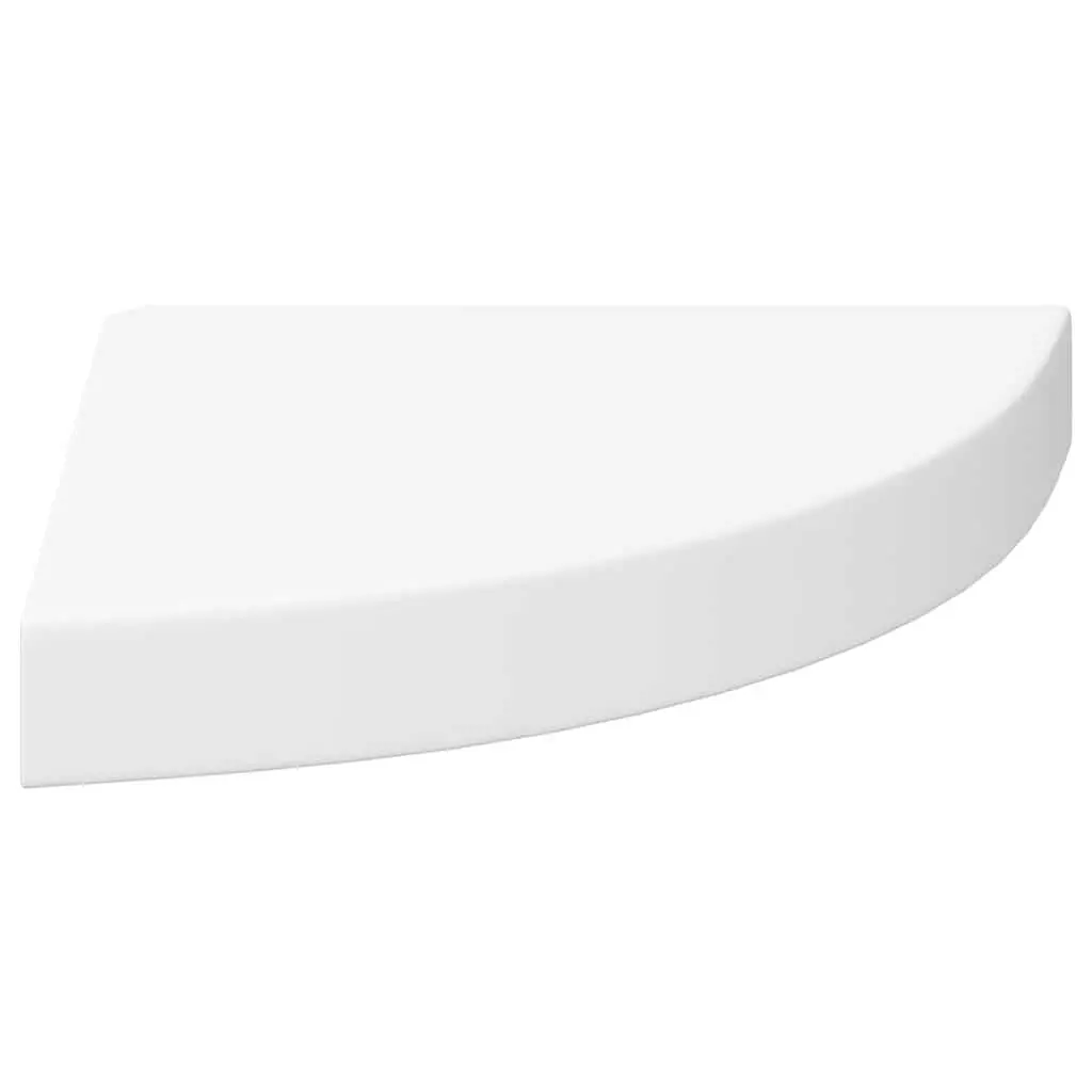 Floating Corner Wall Shelves White 25 x 25 cm Invisible Mounting System