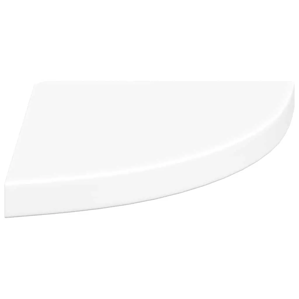 Floating Corner Shelves White 35x35x3.8 cm Invisible Mounting System 4 Piece
