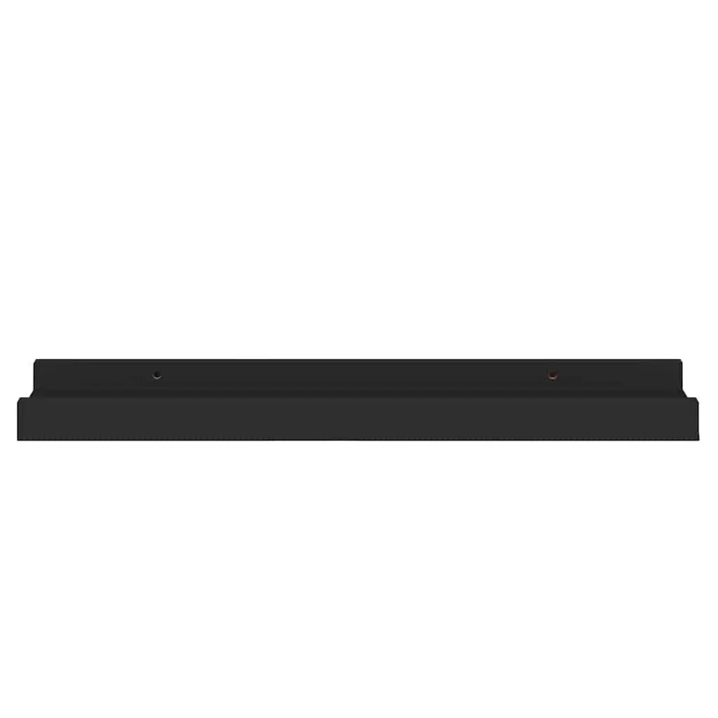 Wall Mounted Picture Ledge Shelves Black 40x9x3cm Floating Display Shelf 2 Piece