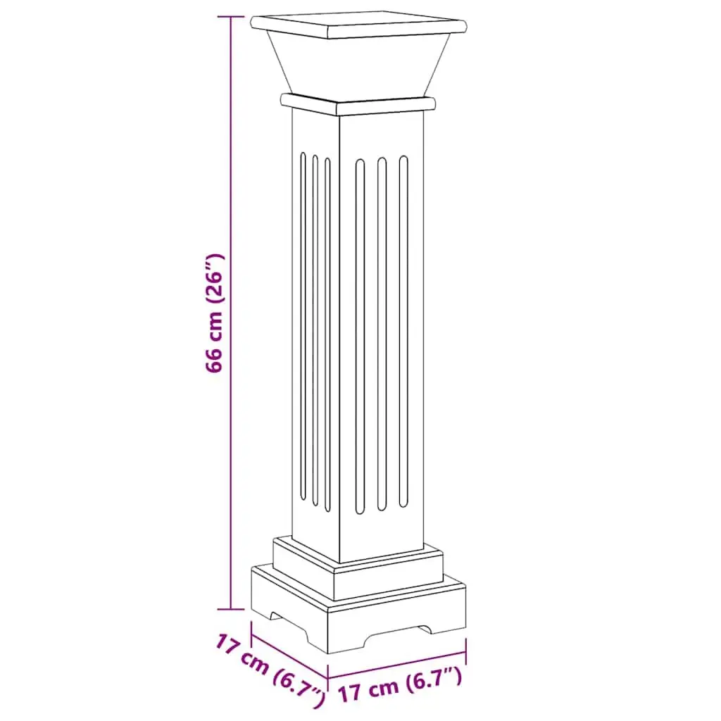 Square Pillar Plant Stand