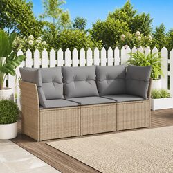 Compact and Stylish 3 Piece Garden Sofa Set