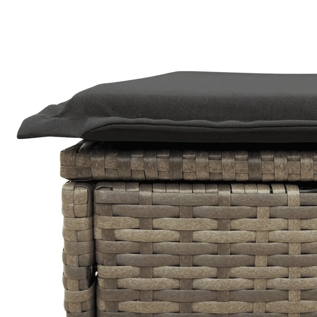 Outdoor Garden Sofa Set 6 Piece Poly Rattan Grey Modular Patio Furniture