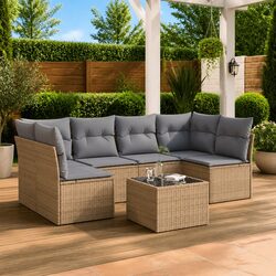 7 Piece Garden Sofa Set: Simple and Stylish