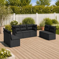 7 Piece Garden Sofa Set: Compact and Functional