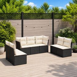 Concise 7-Piece Modular Garden Sofa Set