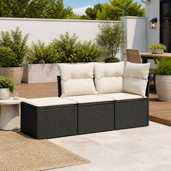 Compact and Durable 3-Piece Garden Sofa Set