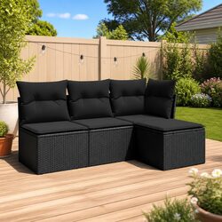 4 Piece Garden Sofa Set