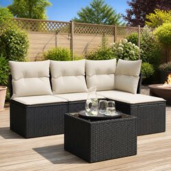 Compact 5-Piece Garden Sofa Set – Perfect for Outdoors