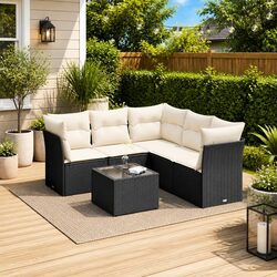 6-Piece Outdoor Sofa Set with Storage