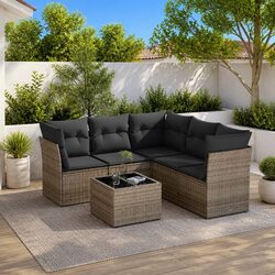 Your Outdoor Oasis with this 6 Piece Sofa Set