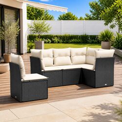 Concise 5 Piece Modular Outdoor Sofa Set
