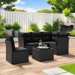 Compact and Confident: 6 Piece Outdoor Sofa Set