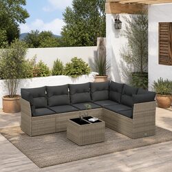 Compact and Stylish 7-Piece Garden Sofa Set