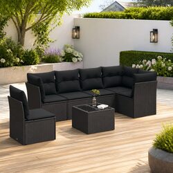 7 Piece Garden Sofa Set: Quality and Comfort Combined