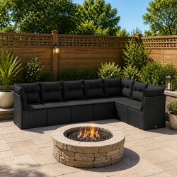7-Piece Outdoor Sofa Set for Relaxed Living