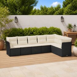 Compact and Stylish 7 Piece Outdoor Sofa Set