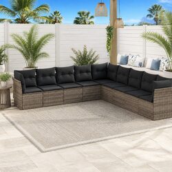 9 Piece Garden Sofa Set