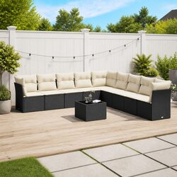 10 Piece Outdoor Sofa Set for Relaxing