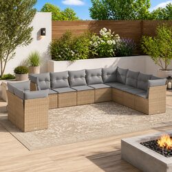 10 Piece Modular Outdoor Sofa Set