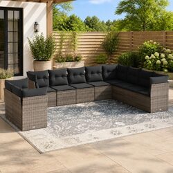 10-Piece Garden Sofa Set with Storage and Style