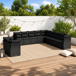 11-Piece Garden Sofa Set with Smart Storage