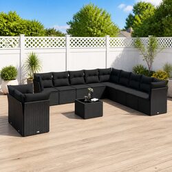 Concise and Elegant 12 Piece Outdoor Sofa Set