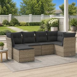 Compact and Stylish 6-Piece Garden Sofa Set