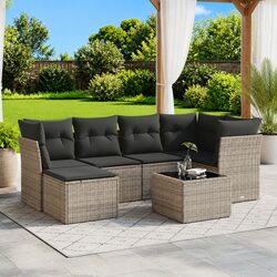 Compact 7 Piece Garden Sofa Set for Outdoor Spaces