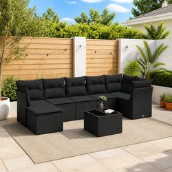 Concise and Comfortable 8 Piece Garden Sofa Set