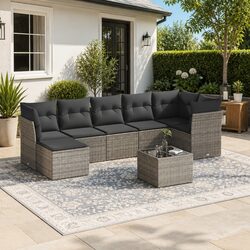 8-Piece Garden Sofa Set for Outdoors