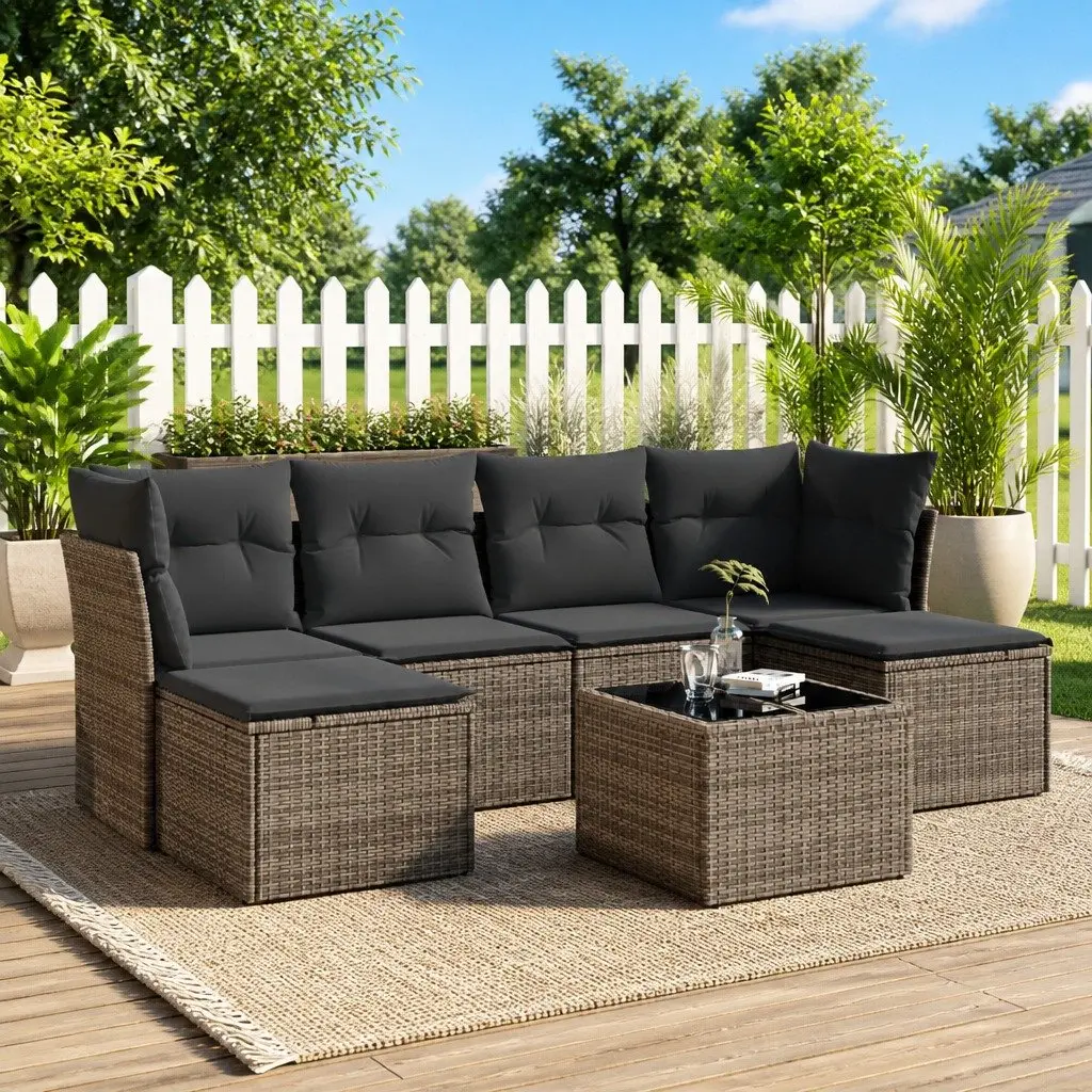 7 Piece Garden Sofa Set for Outdoor Comfort