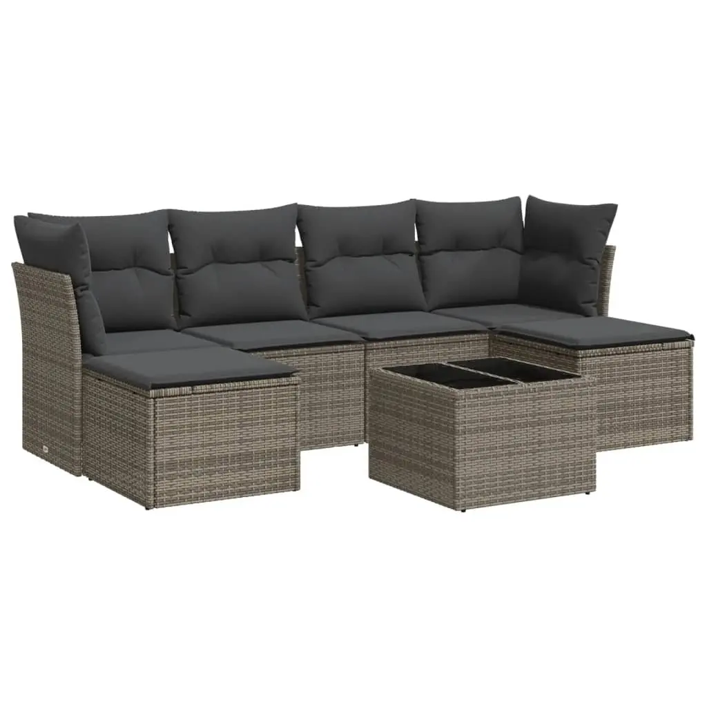 7 Piece Garden Sofa Set for Outdoor Comfort