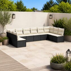 10 Piece Modular Garden Sofa Set for Outdoor Fun